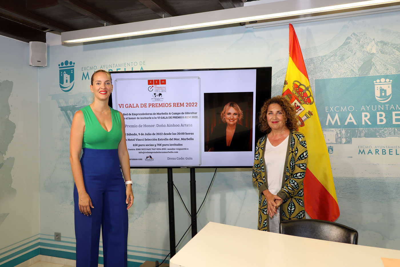 El Ayuntamiento respalda la sexta edición de los Premios de la Red de Emprendedoras de Marbella, que tendrá lugar el 9 de julio y otorgará un reconocimiento de honor a la soprano Ainhoa Arteta